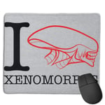 Alien I Heart Xenomorphs Customized Designs Non-Slip Rubber Base Gaming Mouse Pads for Mac,22cm×18cm， Pc, Computers. Ideal for Working Or Game