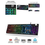 Clavier PRO GAMING SEMI Mécanique LED RGB PROK7 Anti-Gosthing Rollover PC PS4 XBOXONE
