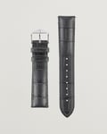 HIRSCH Duke Embossed Leather Watch Strap Grey