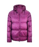 Nike Puffer Quilted Goose Down Hooded Womens Purple Coat 447991 555 - Size X-Large