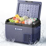 AAOBOSI 25L Glaciere a Compression, Glaciere Electrique -20℃ à 20℃ Frigo Compression 12v, Glaciere Electrique 12v 220v pour Voiture, Camion, Camping-Car, Bateau et Prise de Co