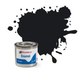 Humbrol 14ml Enamel Paints 21 Gloss Black AA0237