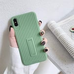SUNQQA Simple Stripe Phone Case For iphone X XR XS Max Cover Fashion Cantaloupe Back Cases For iphone 11 Pro 7 8 plus Soft Matte Capa (Color : Style 1, Material : For iphone11Pro)