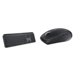 Logitech MX Keys S Wireless Keyboard, Low Profile, Fluid Quiet Typing, Programmable Keys & MX Anywhere 3 Compact Performance Mouse – Wireless, Ergonomic, 4000DPI