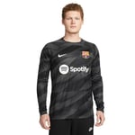 FC Barcelona Season 2023/2024 Official Home Goalkeeper Men's Nike T-Shirt L