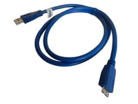 Vhbw Câble Data-Chargeur Micro Usb 3.0 Bleu Pour Samsung Galaxy S6 128gb Sm-G920f Etc. Remplace: Samsung Et-Dq11y1wegww.