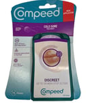 Compeed Cold Sore Discreet Healing Patch - Pack of 15 - Fast & Invisible Relief