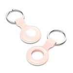 Apple AirTag Nyckelring med silikonskal, rosa