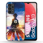 Cokitec Coque pour Samsung Galaxy A13 / A04S Manga Attaque Titans Soleil Multicolore