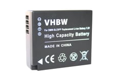vhbw batterie 750mAh pour appareil photo Panasonic Lumix DMC-TZ81, DMC-TZ101 comme DMW-BLE9, DMW-BLE9E, DMW-BLG10, DMW-BLG10E.
