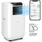 Climatiseur mobile avec evacuation - Klarstein - 15000 BTU - Commande via app - Fonction ventilateur & déshumidificateur - Blanc