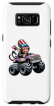 Coque pour Galaxy S8 Patriotic Monkey 4 juillet Monster Truck American