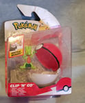 Pokemon Battle Action Figure CLIP 'N' GO Treecko Pokemon Ball. New Damaged Box