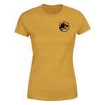 Jurassic Park Black Logo Women's T-Shirt - Mustard - XL