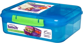 Sistema Bento Box TO GO | Lunch Box with Yoghurt/Fruit Pot | 1.65 L | BPA-Free