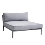 Cane-Line - Conic Daybed Modul, Light Grey