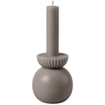 Cozy Living Candleholder Stearinlys M, Dark Taupe Parafin