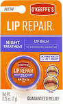 O'Keeffe's Lip Repair Night Treatment Balm, .25 Ounce Jar, (Pack 1 - Pack