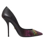 DOLCE & GABBANA Shoes Multicolor Exotic Leather Heels Pumps EU40 / US9.5 1400usd