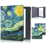 ACcolor Case Fits All-New Kindle Oasis 2019, Folio Smart Cover Leather Case with Auto Wake Sleep Feature for Kindle Oasis (10th Generation, 2019 Release & 9th Generation, 2017 Release), Starry Night