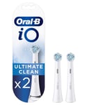 GENUINE Oral-B iO Replacement Brush Heads | Ultimate Clean | WHITE | Pack Of 2