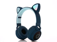 HUAKLIN Headset Bluetooth headset children's girl son cat ear wireless Bluetooth music voice headset C