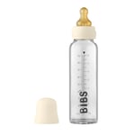 BIBS Baby Glass Bottle Complete Set Latex Ivory 225ml