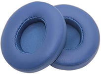 Aiivioll Solo 2 Wired Replacement Earpads Protein Leather & Memory Foam Ear Cushion Pads Compatible with by Dr. Dre Solo2 Wired On-Ear Headphones NOT FIT Solo 2.0/3.0 Wireless (Blue)
