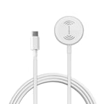 VoltBeam Magnetisk Trådløs USB-C oplader til Apple Watch 7/6/5/4/3/2/1/SE - Hvid