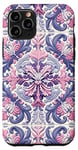 Coque pour iPhone 11 Pro Tapisserie florale méditerranéenne : Delftware Tile Grandeur