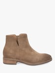 Celtic & Co. Leather Notched Flat Ankle Boots, Camel