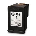 2x Original HP 302 Black Ink Cartridges For DeskJet 3634 Inkjet Printer