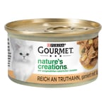 Gourmet Nature's Creations 12 x 85 g - Kalkon med spenat & palsternacka