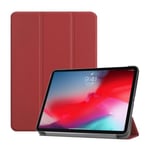 Apple Ipad Pro 11 Inch (2018) Tri-fold Smart Leather Case - Wine R