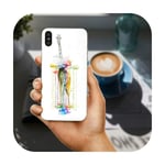 Mobile Phone Cases Bags for iPhone X XR XS 11 Pro Max 10 7 6 6s 8 Plus 4 4S 5 5S SE 5C Coque Watercolor Giraffe Friendship-image 11-For iphone XR