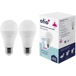 Otio - Pack de 2 ampoules connectées wifi led E27 10W Home