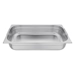 Vogue Stainless Steel 1/1 Gastronorm Tray With Handles 100mm