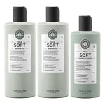 Maria Nila True Soft 2x Shampoo 350ml + Conditioner 300ml