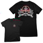 Shelby Racing Flags Girly Tee, T-Shirt
