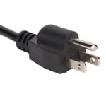 5‑15P Male To IEC320 C5 Female Power Cord 18 AWG 0. AC Power Short Cord Fo REL