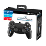 Subsonic - Manette pour PS4 et PS3 Pro4 black wired controller - Manette pour Playstation 4 et Playstation 3 Pro 4 Noire