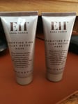 2 X EMMA HARDIE Purifying Detox Pink Clay Mask 15ml.2 X 15ML.Travel Size.RRP £30