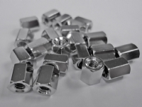Renkforce RF-4415018, Hexagon nut, Silver, 20 styck