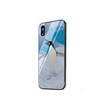 uulalala Phone Case For Iphone 7 8 Plus Iphone 6 6S For Iphone 11 Pro Max X Xs 10 Glass Tpu Penguin Polar Bear Fashion Cute Cover-G7-For Iphone Xr