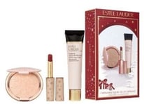 Estee Lauder Captivating Glow Gift Set Primer, Blush & Lipstick New Worth £97