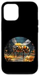 iPhone 13 Pro retro sunset bee flying, yellow flowers, bug, insect keeper Case