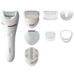 Philips Epilator Series 8000 - Wet and dry epilator with 8 accessories - BRE735/01