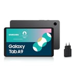 Samsung Galaxy Tab A9 Tablette Android, 128 Go de Stockage, Grand écran de 8.7", Wifi, Son riche, Anthracite, avec Chargeur secteur rapide 25W inclus (version FR)