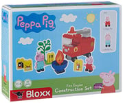 Big-Bloxx Peppa Pig - Camion de Pompier Peppa Pig - Kit de Construction Big Bloxx avec Peppa et Papa Pig - 40 pièces - pour Enfants à partir de 18 Mois