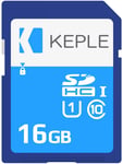 Keple 16GB 16Go SD Carte | SD Memoire Carte Compatible avec Canon EOS 70D, 6D, 100D, 600D, 1100D, 1200D, 60D, 550D, EOS 700D DSLR Camera | 16 GB Go G UHS-1 U1 Class 10 SDHC Card